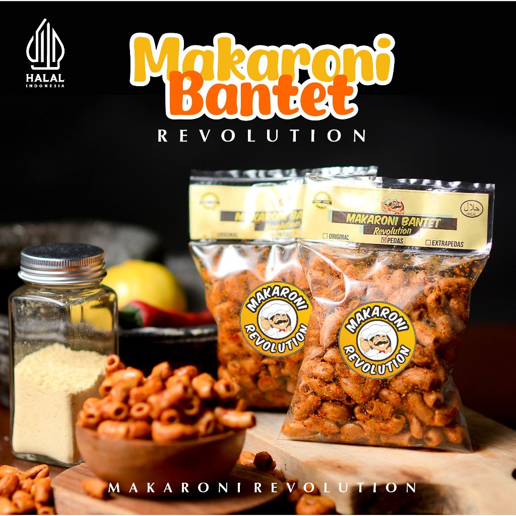 

Makaroni Revolution - Makaroni Bantet Kemasan 70gr Ori Pedas Extra Pedas