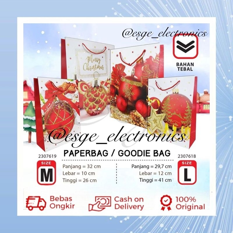 

Hampers Natal Paper Bag Natal Tebal Goodie Bag Natal Kotak Kado Natal Kotak Souvenir Natal Merry Christmas