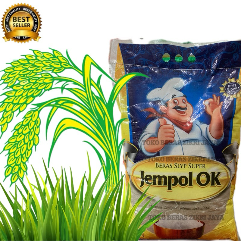 

Beras cap jempol OK ukuran 10lt dan 10kg