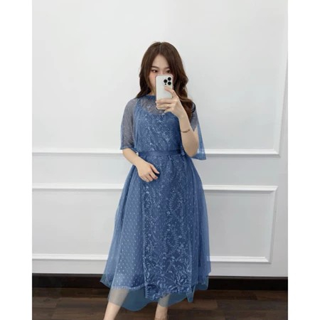 Gaun Wanita Dress Remaja Cewek Ulangtahun Wisuda Terbaru 2025 Brukat Ibuibu Gereja Korean Style Selu