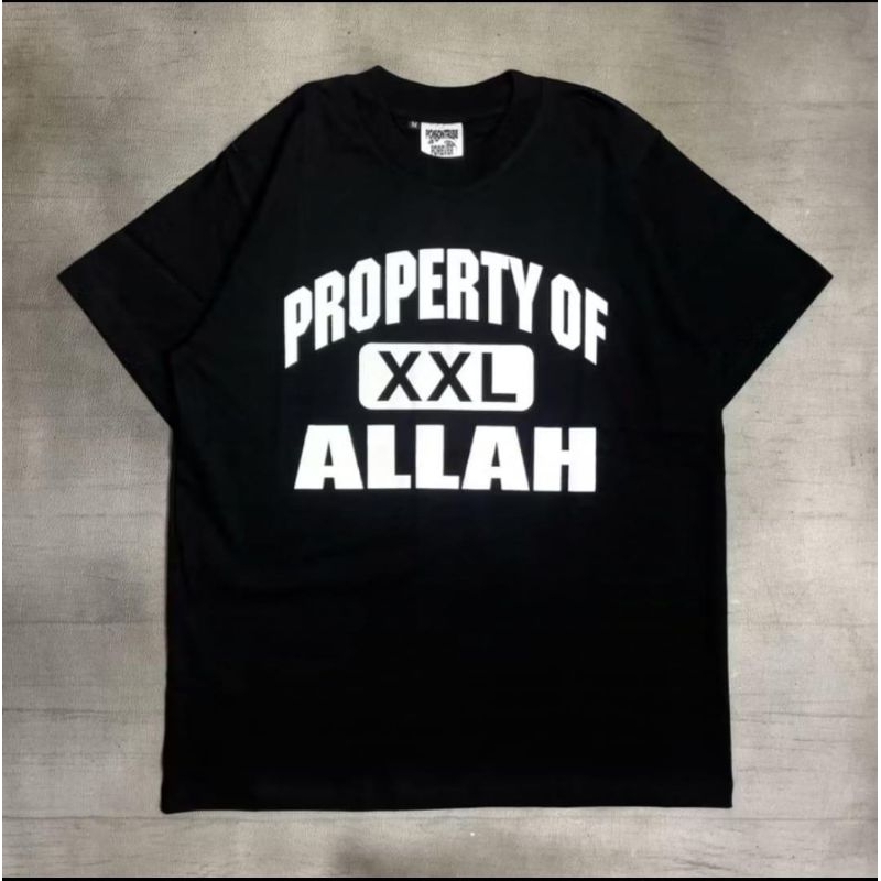 KAOS PROPERTY OF XXL ALLAH - T-SHIRT DISTRO VIRAL