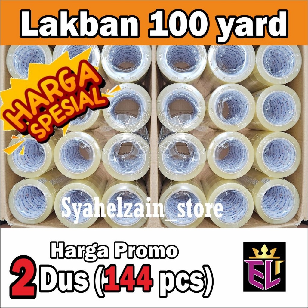 

PAKET 2 DUS LAKBAN BENING / LAKBAN COKLAT 100 YARD