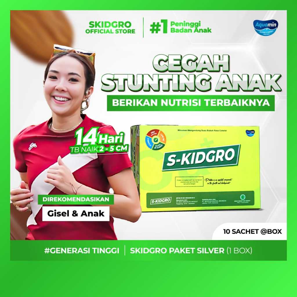 

S-KIDGRO Peninggi Badan Terbaik Untuk Anak - 1 BOX