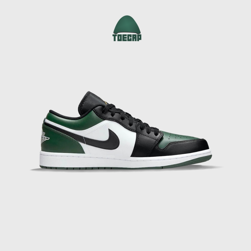 Sepatu Air Jordan 1 Low Green Toe