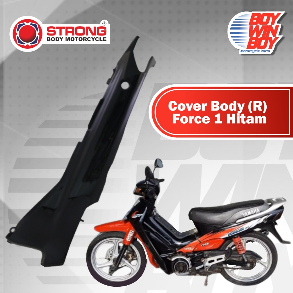 Cover Body R/L + Pet Force 1 Hitam Merk Strong