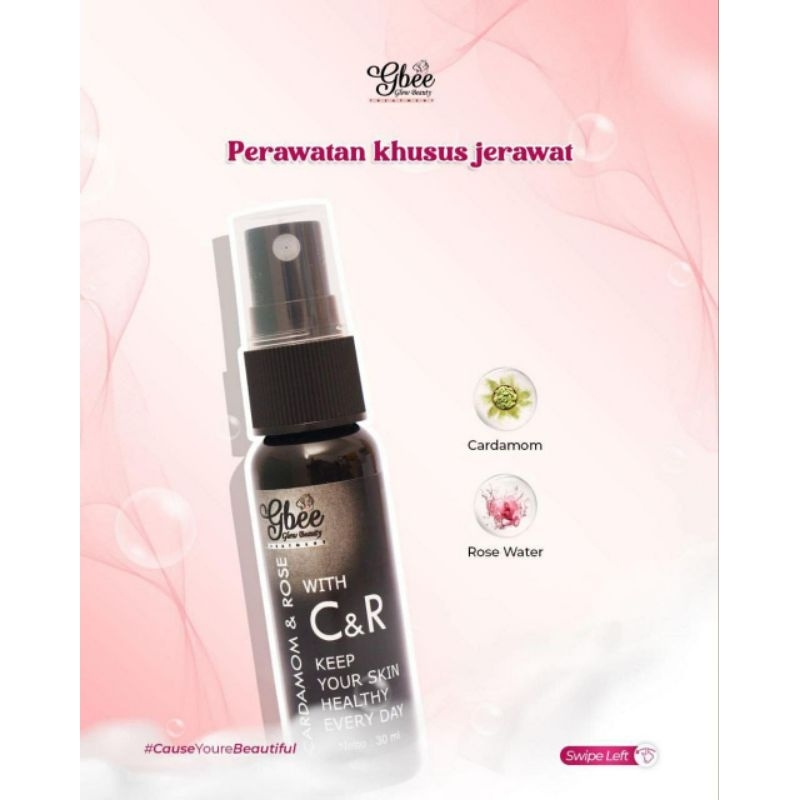 (PROMO) OBAT JERAWAT AMPUH GBEE GLOW BEAUTY/ACNE/CARDAMOM & ROSE WATER/C&R GBEE GLOW BEAUTY