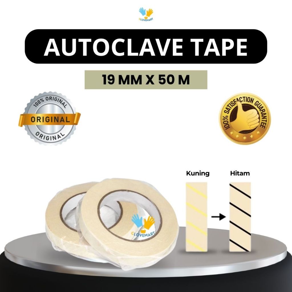 Autoclave Tape / lakban Autoclave / Solatip Autoclave