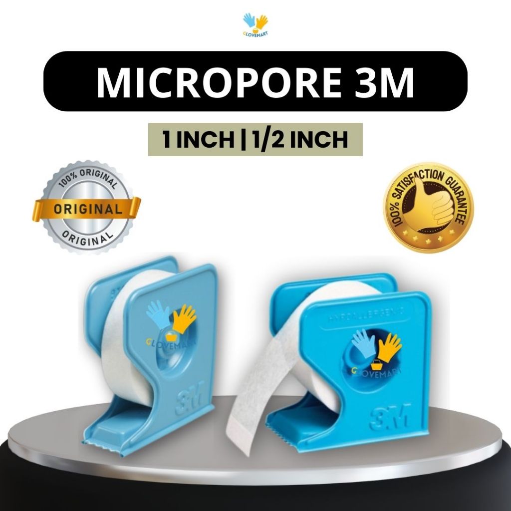 Micropore 3M 1/2 inch / Micropore 0.5 inch / Micropore 0.5 inci / Micropore 3M