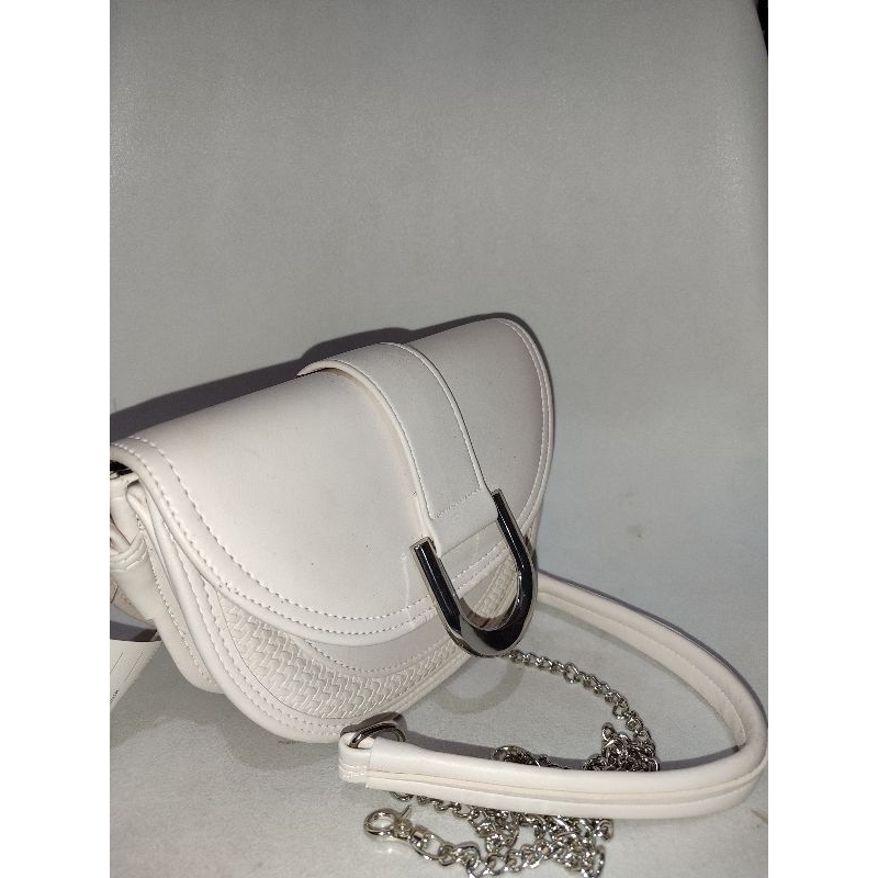 Tas Murah Tas Fashion Tas Cewek Warna Putih Sling Bag Tas Selempang New Bukan Tas Preloved