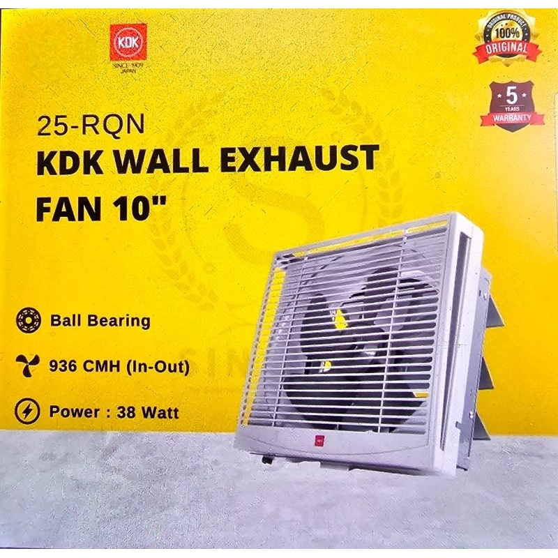 KDK WALL EXHAUST FAN 10" 25RQN