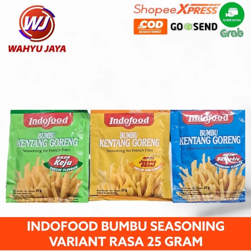 

indofood bumbu kentang goreng variant rasa 25gram