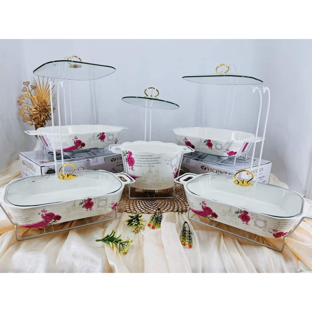 Vicenza prasmanan gantung set 5 motif ayana mawar melati dan gemini