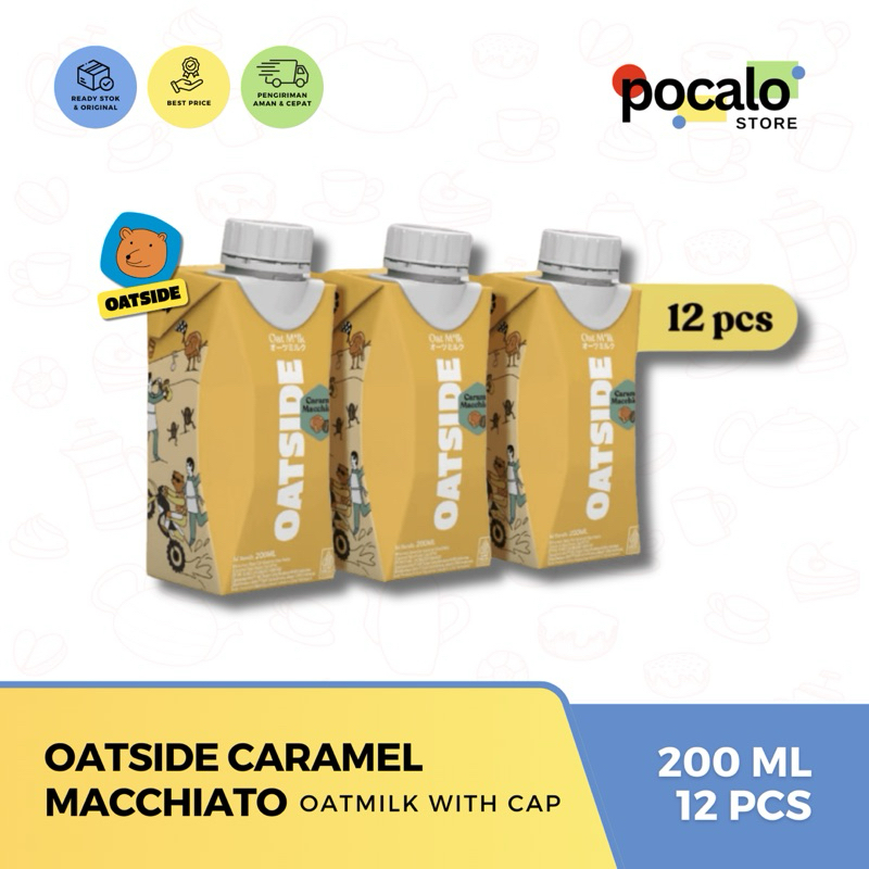 

Oatside Oat Milk Cap 200ML ( 12 pcs ) - Caramel Macchiato