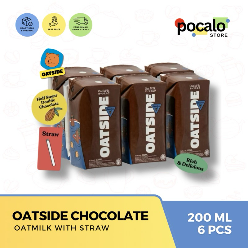 

Oatside Oat Milk Straw 200ML ( 6 pcs ) - Chocolate