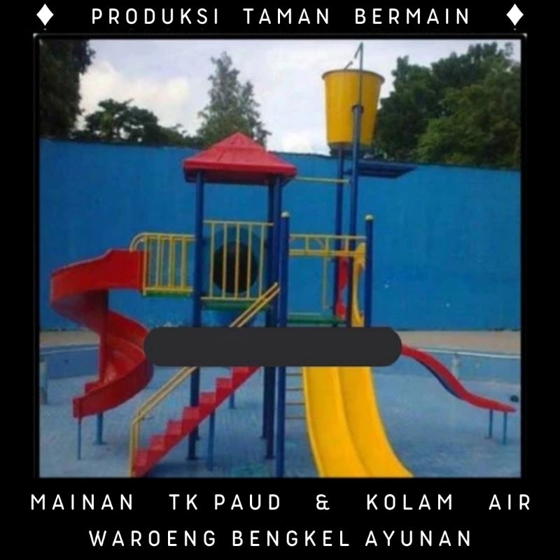 playground, perosotan kolam renang