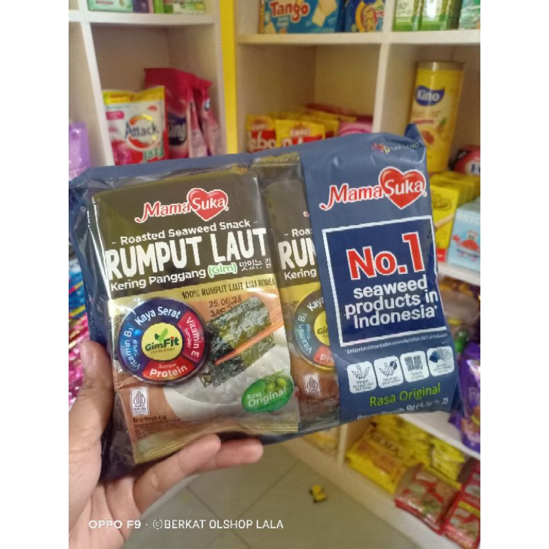

Rumput Laut Nori MAMASUKA / Bobogi 1 pack isi 2 x 4,5g