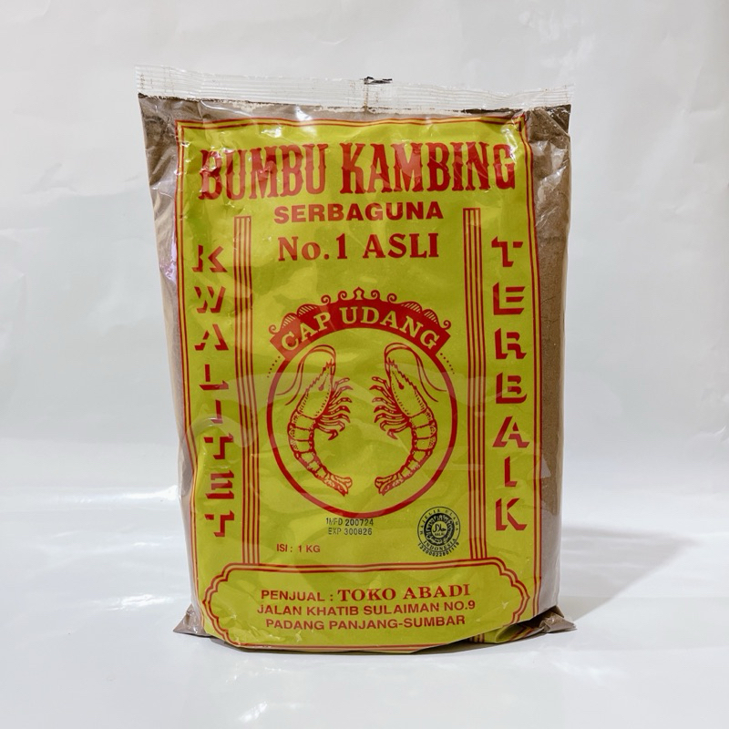 

bumbu kambing cap udang no.1 asli