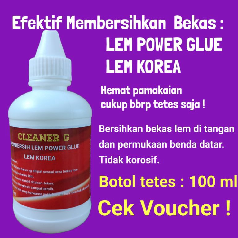 Limited Product 1 ml Pembersih lem power glue super glue korea CLEANER G REMOVER