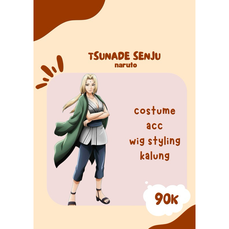 rental/sewa tsunde senju cosplay costume