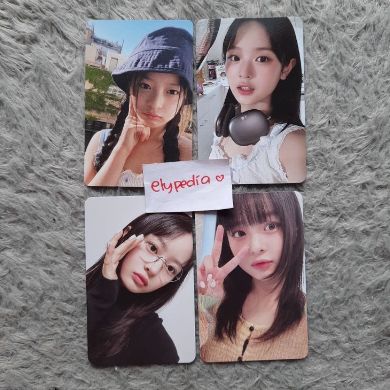 [READY/BUNDLE 3 PC] NewJeans Hanni Official Photocard Bucket Hat Weverse, SG24 Headphone & Yearbook 