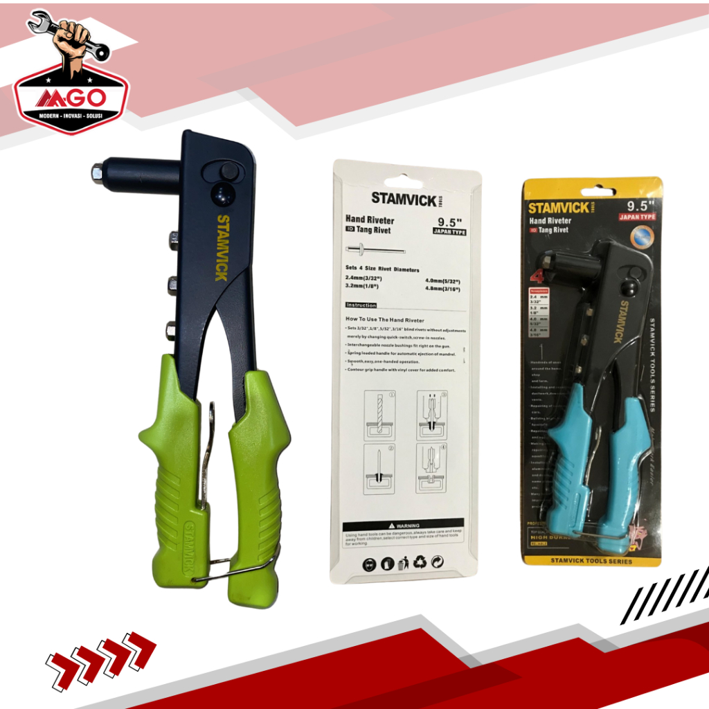 Stamvick Tang Rivet / Hand Riveter / Alat Tembak Paku Rivet / Gun Rivet