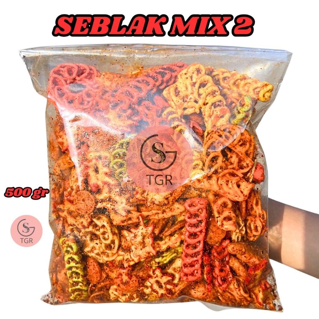 

Sebring ( Seblak Kering ) Mix 2 Snack Pedas Daun Jeruk 500gr - Gst