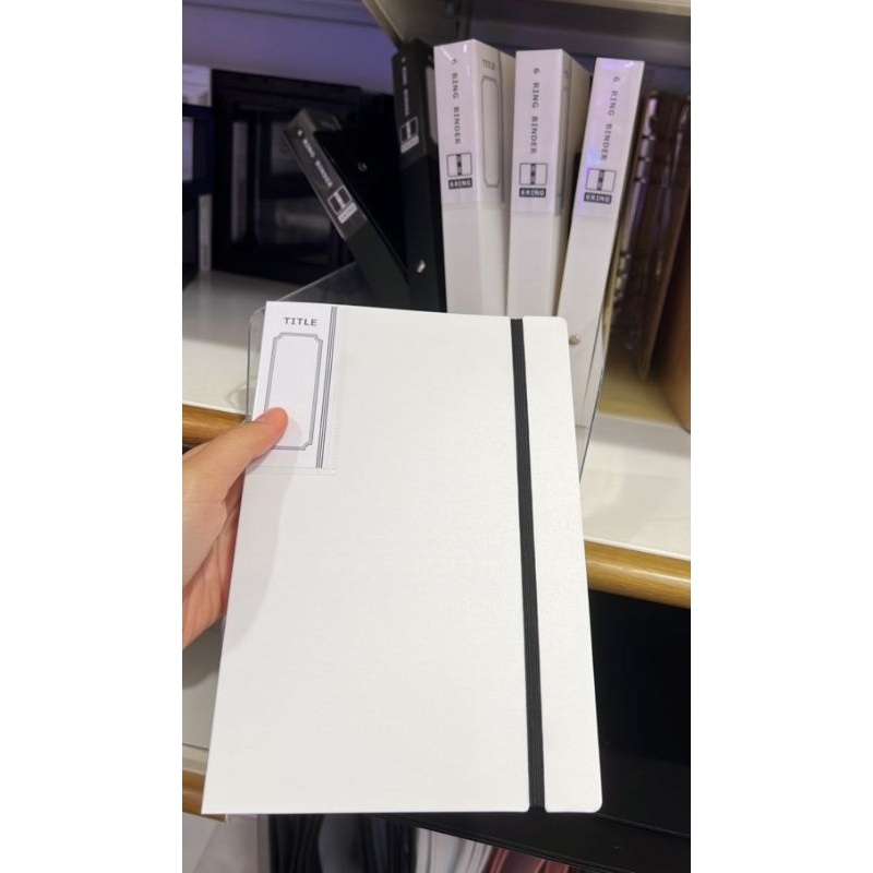 

Binder 6 Ring Tempat Stiker Foto White Japan