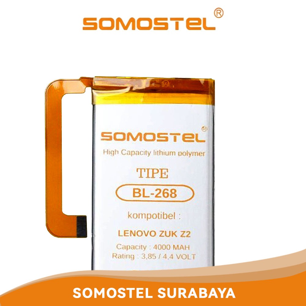 Somostel Baterai BL268 Lenovo Zuk Z2