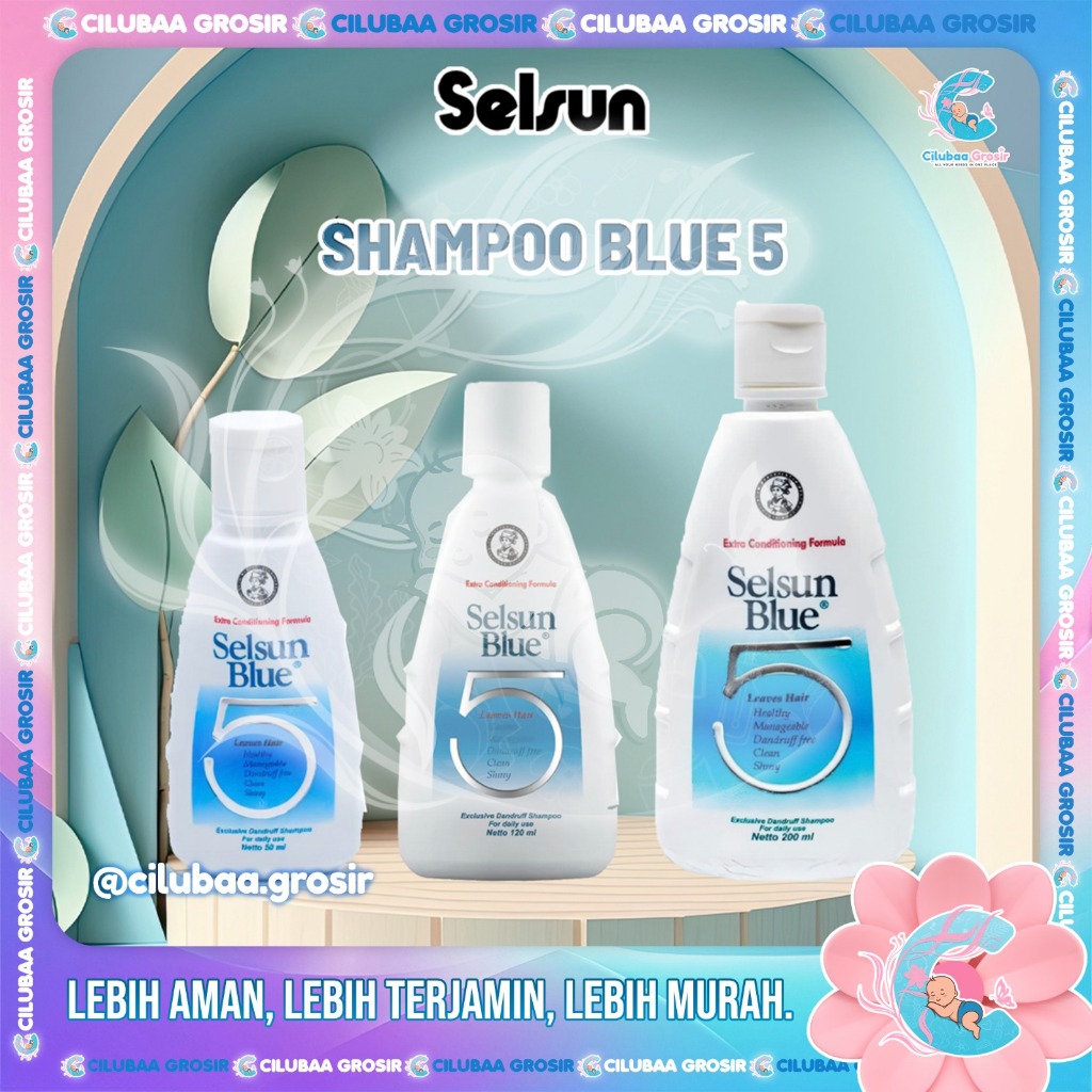 SELSUN Shampoo Blue 5 Five 50ML / 120 ML / 200ML || Shampoo Selsun Anti Ketombe
