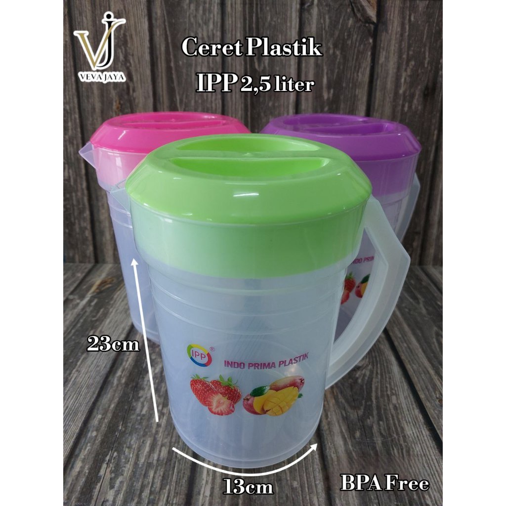Ceret plastik IPP 1 liter, 2 liter, 2,5 liter BPA Free