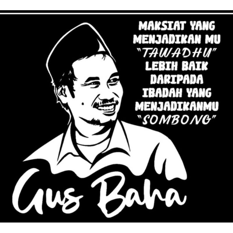 siluet gus baha decal/ cutting