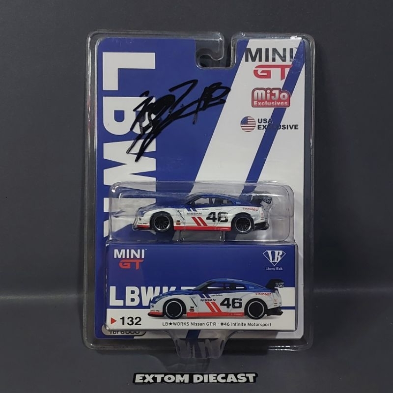Mini GT Nissan Skyline R35 LBWK Infinite Motorsport LHD Ver Sign Kato LBWK