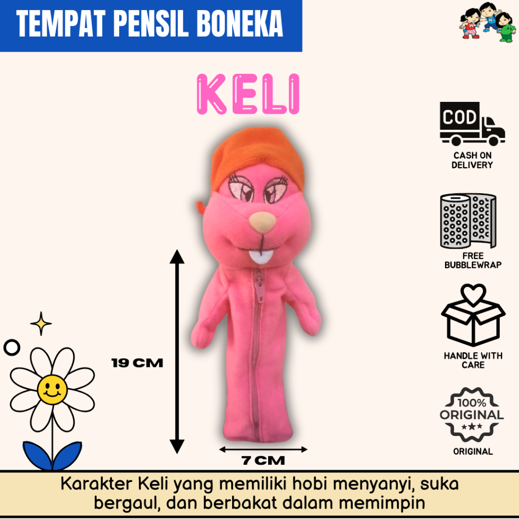 

Happy Holy Kids-Perlengkapan Sekolah-Tempat Pensil Karakter Keli