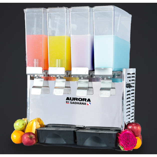 Aurora DD-48C Juice Dispenser Sytem Spray / Jus Dispenser 4 Tabung Dengan Pendingin Sistem Semprot D