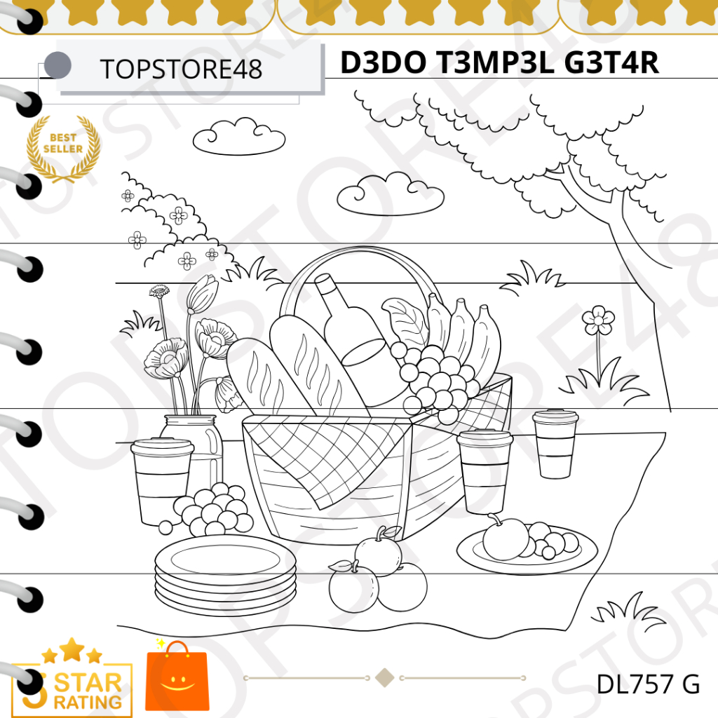 

Topstore48-DL757 G Buku mewarnai anak buah-buahan