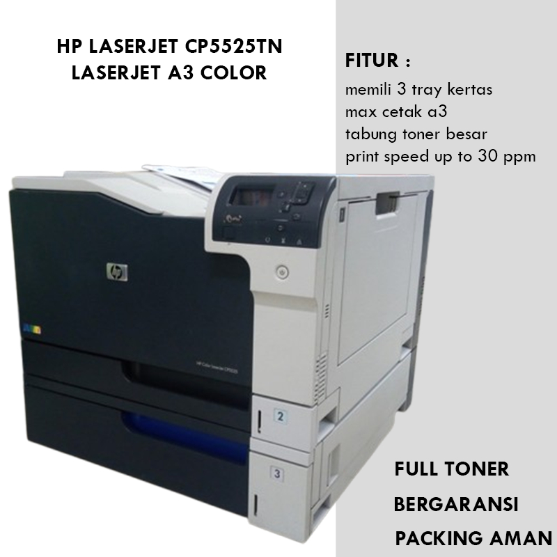 Printer HP Color LaserJet Enterprise CP5525 A3 Laser Printer