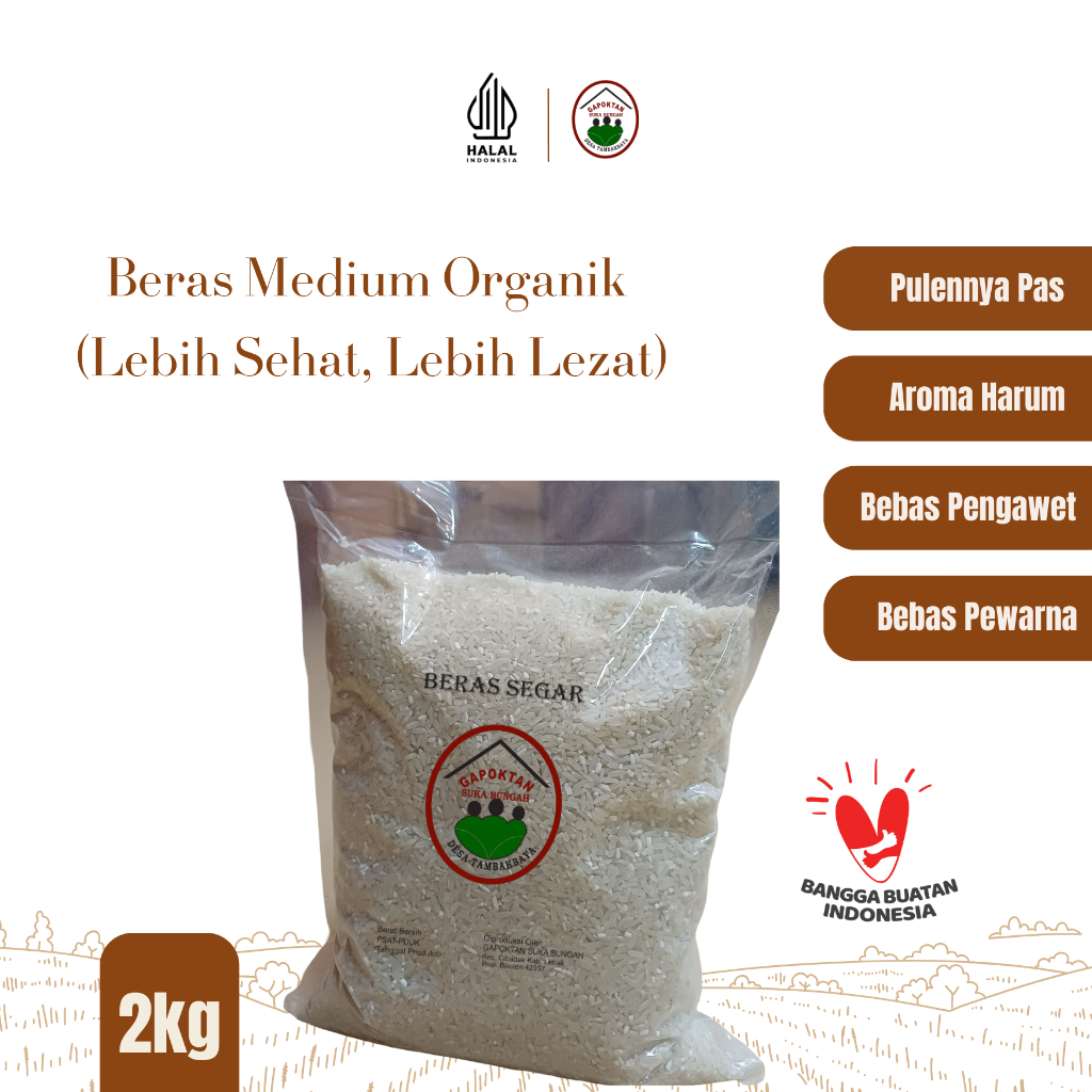 

Beras Medium Organik 2Kg