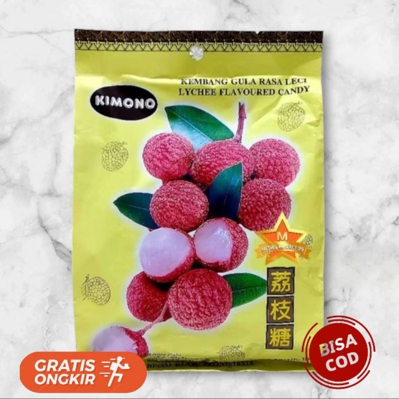 

Permen | Kembang gula Rasa leci Kimono 150gr