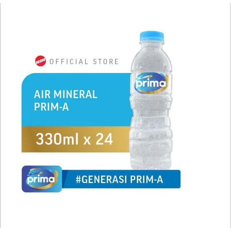 

AIR MINERAL PRIMA 330ML 330 ML 1 DUS ISI 24 BOTOL / PRIMA 330 ML AIR MINUM