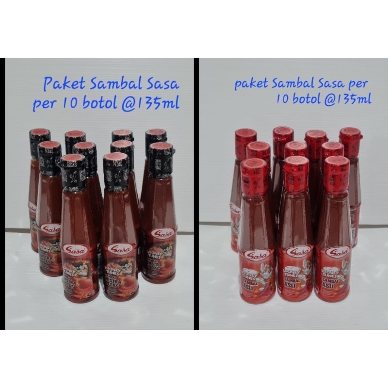 

paket sambal sasa per 10 botol @135ml