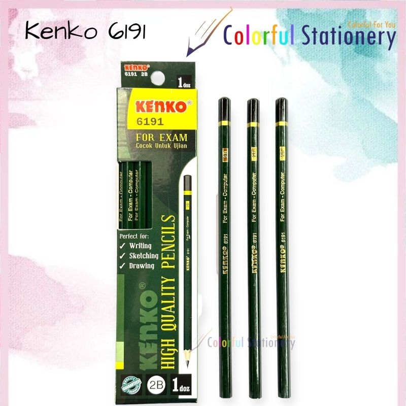 

Pensil 2B Kenko Hijau 6191 (12 Pcs)