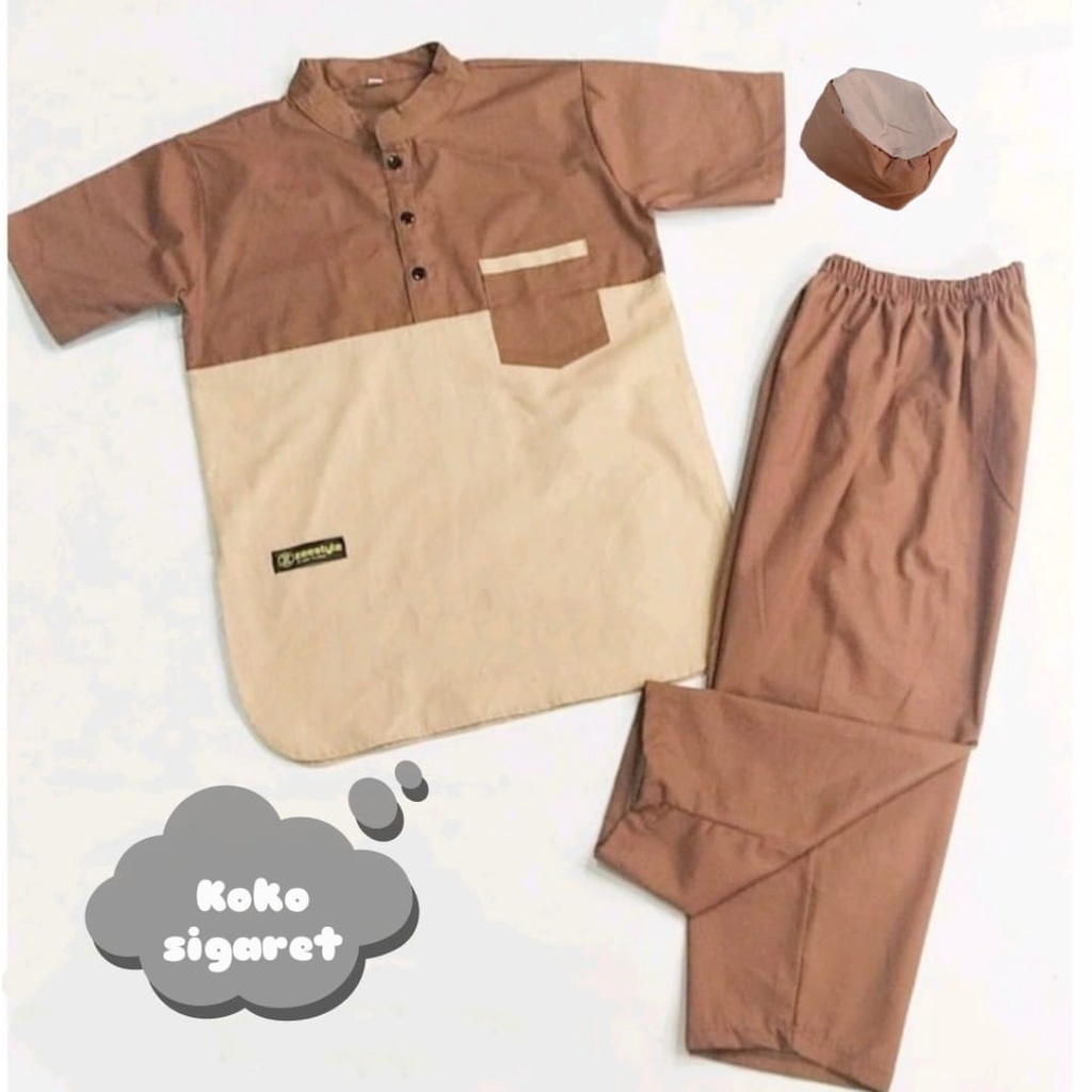 SETELAN KOKO ANAK TERBARU/ BAJU MUSLIM ANAK USIA 1-10 TAHUN