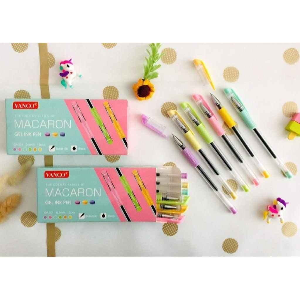 

Pulpen Gel VANCO 0.5mm GP-301 Macaron (12pc)