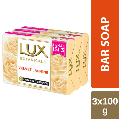 Lux Botanicals Sabun Batang Multipack Velvet Jasmine 3X100G