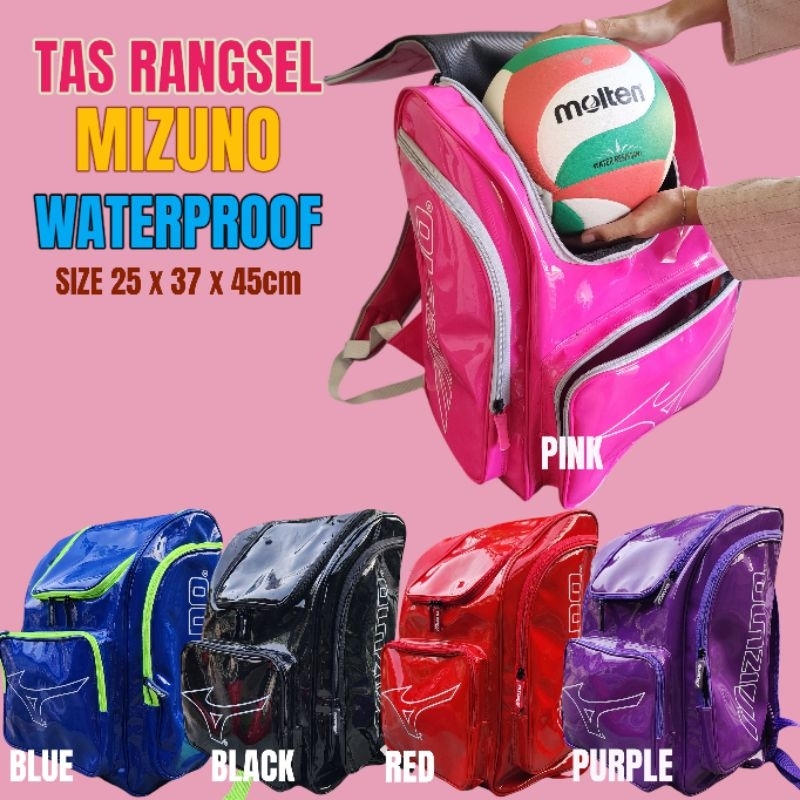 Tas mizuno rangsel besar Tas renang / Tas gym / Tas volley / Tas sport / tas anti air / tas waterpro