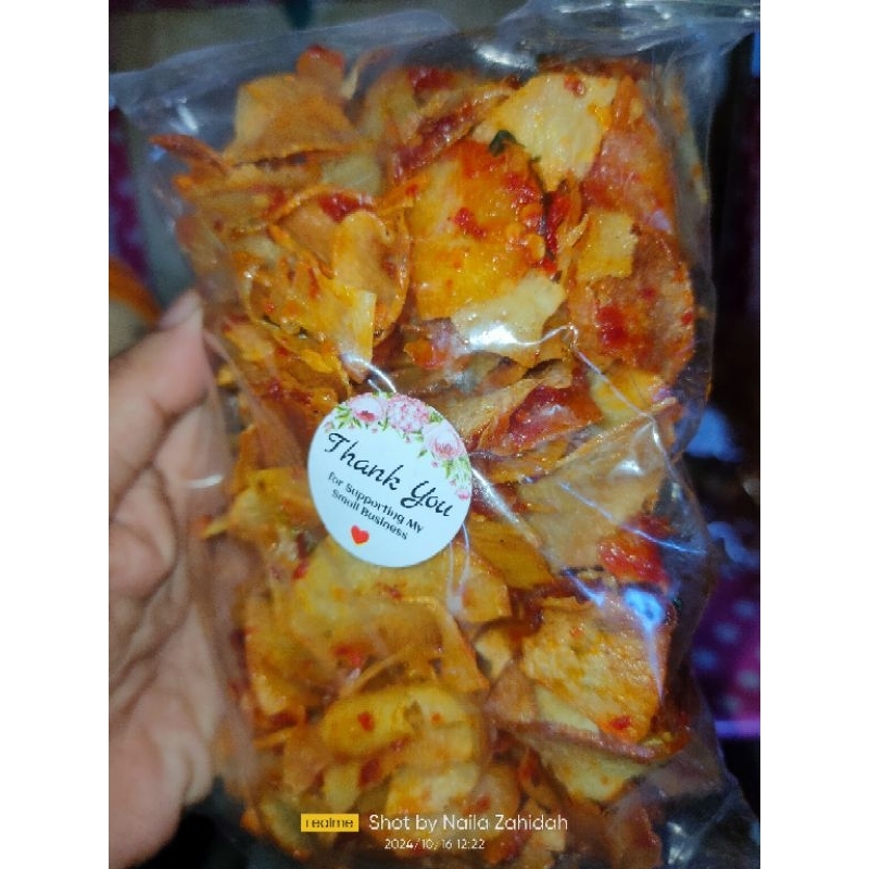 

keripik singkong balado pedas manis asin gurih