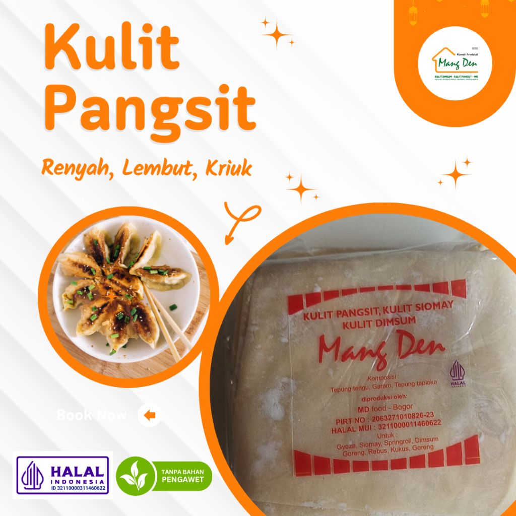 

Kulit Pangsit Ukuran 10x10 cm, 500 gram, Rebus, Goreng, Halal, Tipis, Renyah, Kriuk