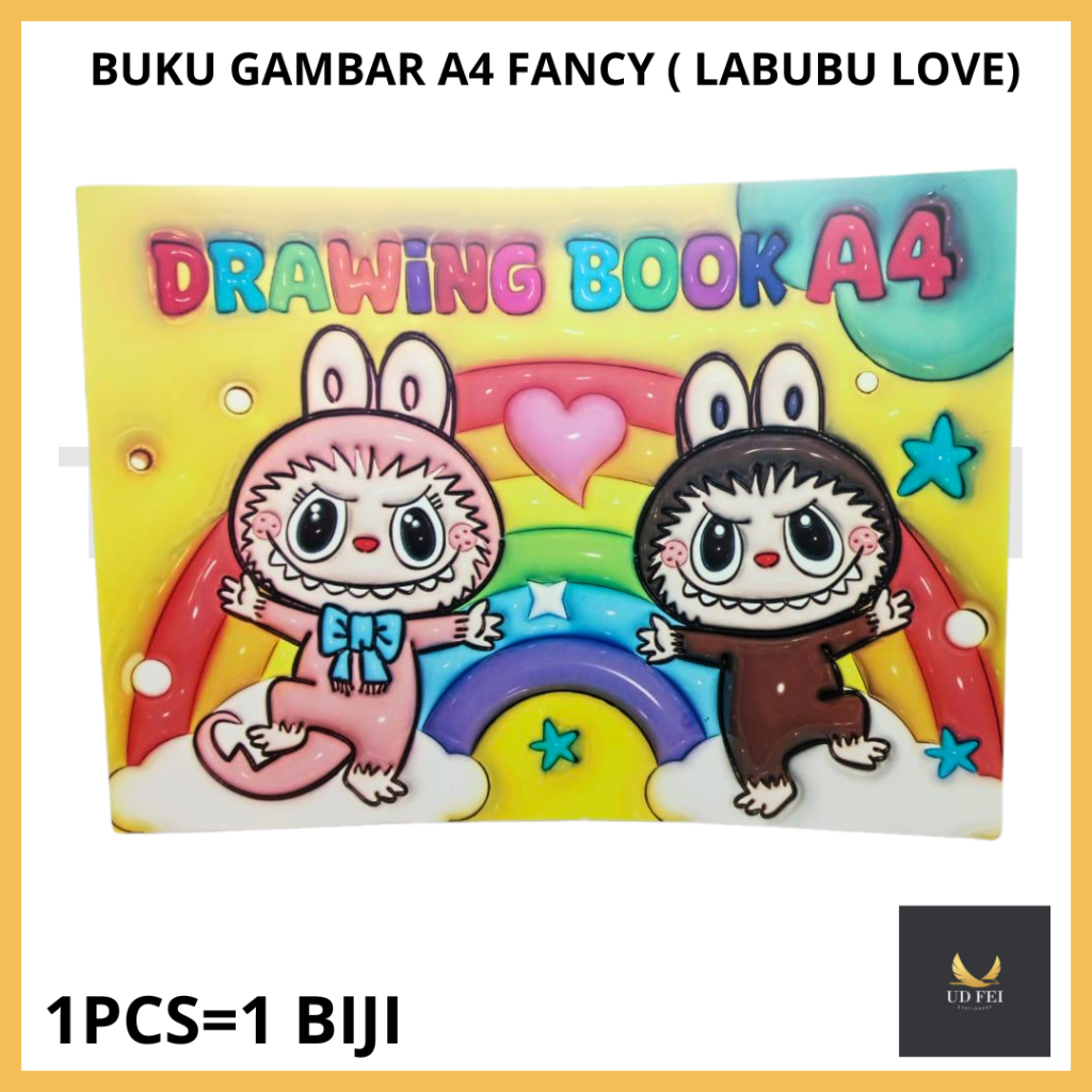 

(1 PCS=1 BIJI) BUKU GAMBAR A4 FANCY/ BUKU GAMBAR LABUBU/ BUKU GAMBAR DINO/ BUKU GAMBAR LUCU/ DRAWING BOOK