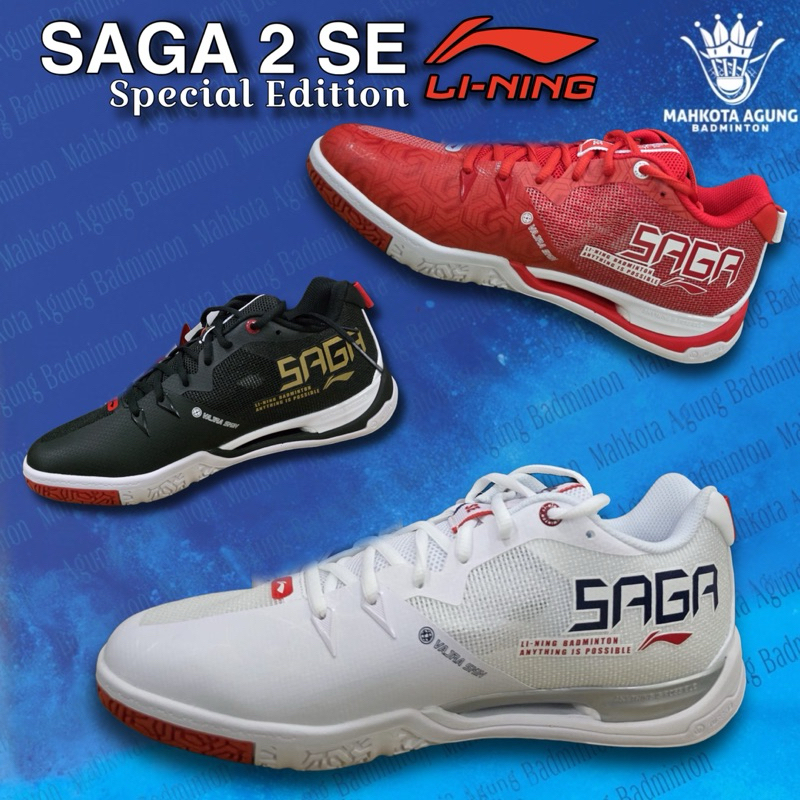 SEPATU BADMINTON LINING SAGA 2 SE SPECIAL EDITION ORIGINAL LINING BLAST  SE JF 01 se original bagus