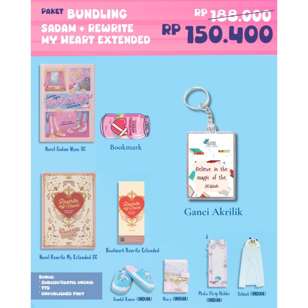 BUNDLING ROMANCE HEMAT by Akad x Skuad - Anonymous Crush, Sadam Wyne: Teen Love Saga, Jungkir Balik,